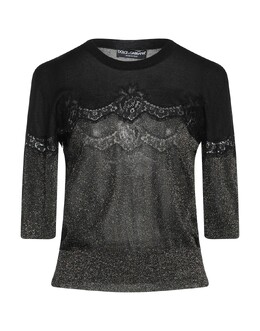 Dolce & Gabbana: Чёрный свитер 