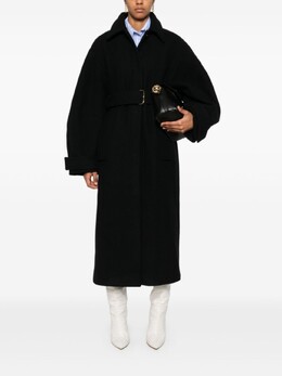 Jacquemus: Чёрное пальто 