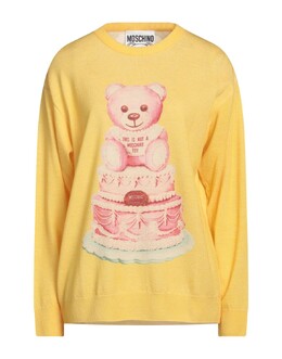 Moschino: Жёлтый свитер 