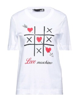 Moschino: Белая футболка 