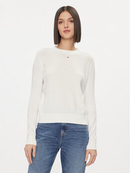 Tommy Jeans: Белый свитер  Essential
