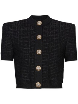 Balmain: Короткий кардиган  PB