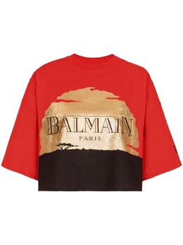 Balmain: Красная футболка 