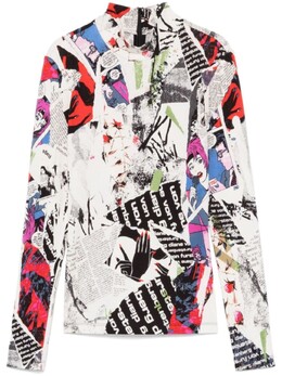 Diane von Furstenberg: Серый топ 