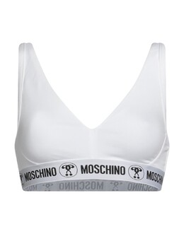Moschino: Белый бюстгальтер 