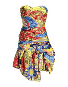 Moschino: Жёлтое платье 