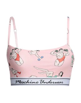 Moschino: Розовый бюстгальтер 