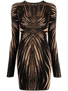 Roberto Cavalli: Жаккардовое платье 