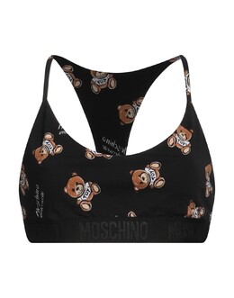 Moschino: Чёрный бюстгальтер 