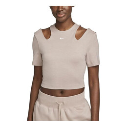Nike: Серый топ 