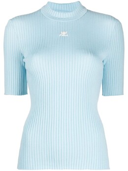 Courreges: Синий топ 