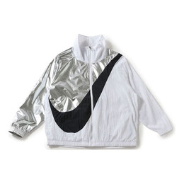 Nike: Белая куртка  Swoosh