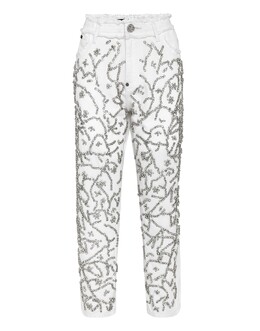 Philipp Plein: Джинсовые брюки  Crystal