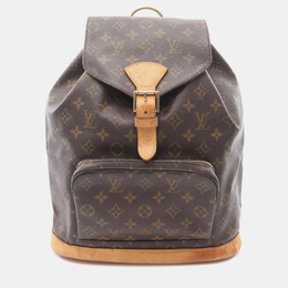 Louis Vuitton: Коричневый рюкзак 