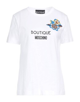 Moschino: Белая футболка 