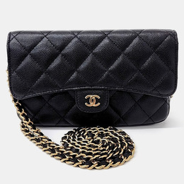 Chanel: Чёрная сумка через плечо 