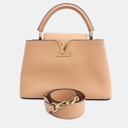 Louis Vuitton: Бежевая сумка 