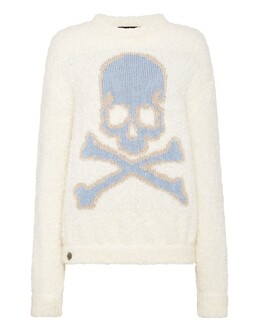 Philipp Plein: Светлый свитер  Skull