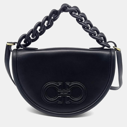 Salvatore Ferragamo: Чёрная сумка 
