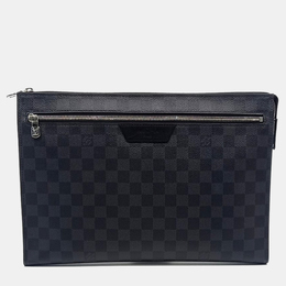 Louis Vuitton: Чёрный клатч  Pochette