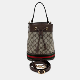 Gucci: Бежевая сумка  Ophidia