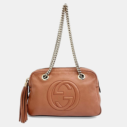 Gucci: Коричневая сумка  Soho