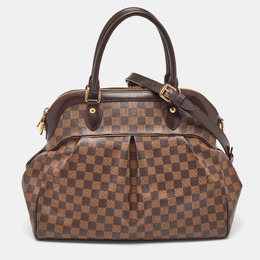 Louis Vuitton: Коричневая сумка 