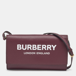 Burberry: Бордовый кошелёк 