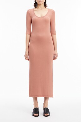 Calvin Klein: Платье с рукавом 3/4 