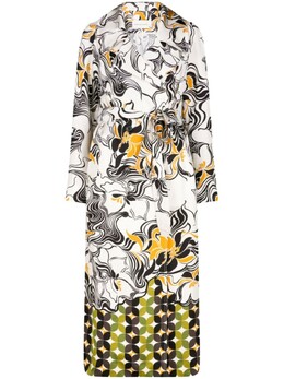 Dries Van Noten: Двубортное пальто 