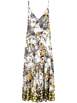 Dries Van Noten: Платье с оборками 