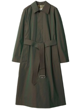 Burberry: Зелёный плащ 