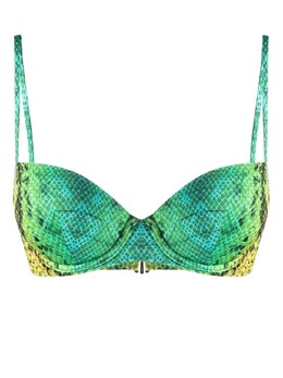 Noire Swimwear: Топ со змеиным принтом 