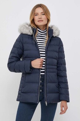 Tommy Hilfiger: Тёмный пуховик 