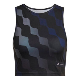 Adidas: Топ  Marimekko с принтом