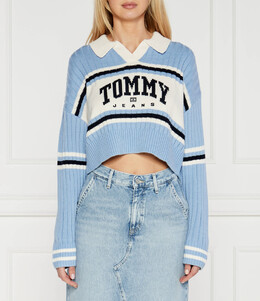 Tommy Jeans: Синий свитер 