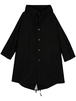 Jil Sander: Пальто с капюшоном 
