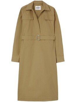 Jil Sander: Платье с воротником 