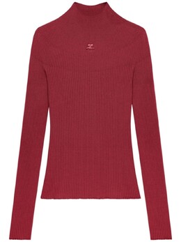 Courreges: Красный свитер 