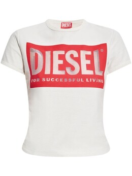 Diesel: Белая футболка 