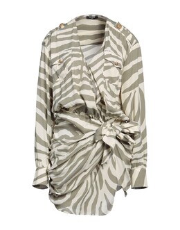 Balmain: Зелёное платье 