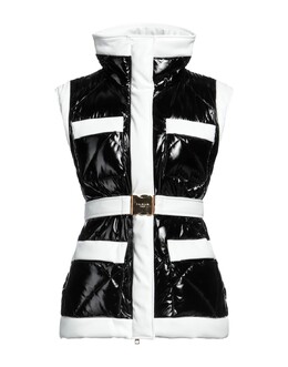 Balmain: Чёрный пуховик 