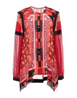 Alberta Ferretti: Красная рубашка 