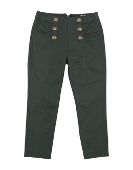 Balmain: Зелёные брюки 