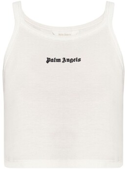 Palm Angels: Белая майка 