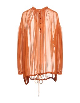 Alberta Ferretti: Коричневый топ 