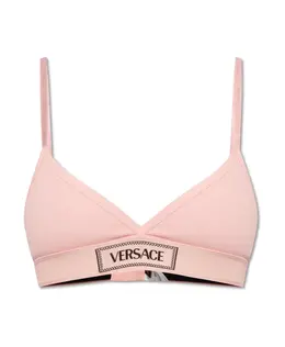 Versace: Розовый бюстгальтер 