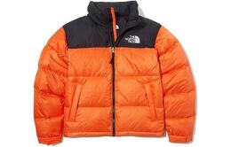 The North Face: Оранжевая куртка  Nuptse