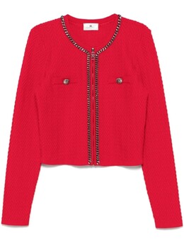 Elisabetta Franchi: Красный кардиган 