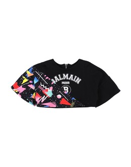 Balmain: Чёрная футболка 